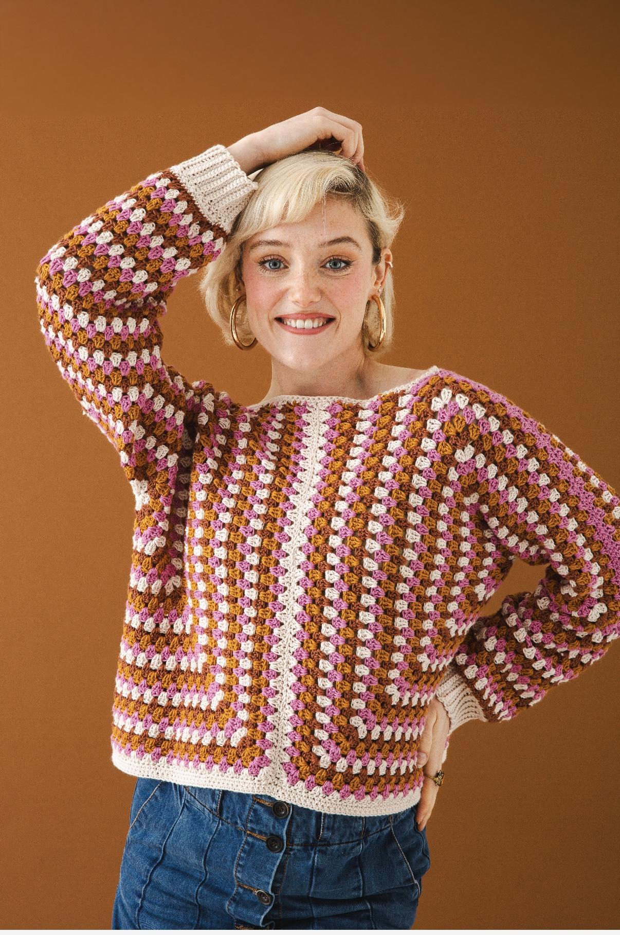 Hexagon Crochet Sweater