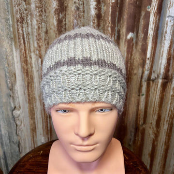 Coffee Shop Cap -- a loom knit pattern