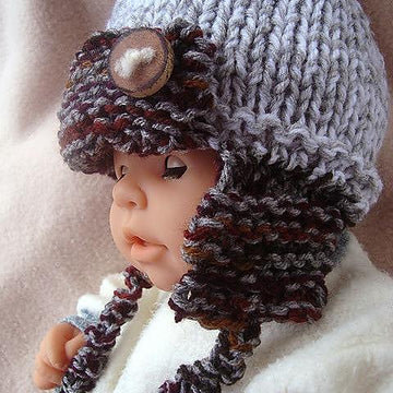 633 KNIT Aviator Hat, Baby to Adult, Unisex