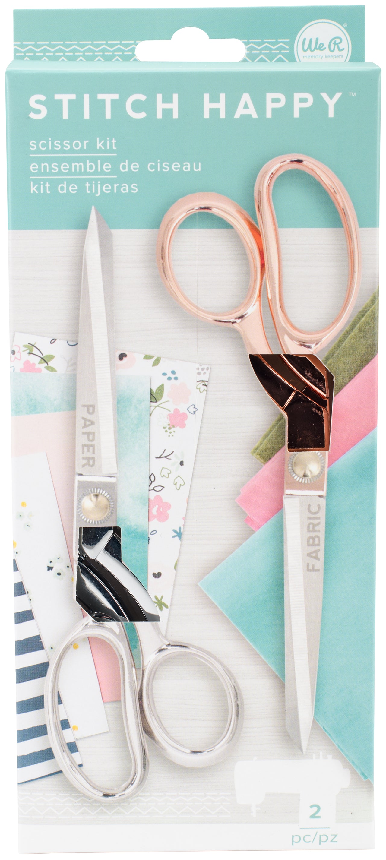 We R Memory Keepers We R Stitch Happy Scissors 2/Pkg - 315323