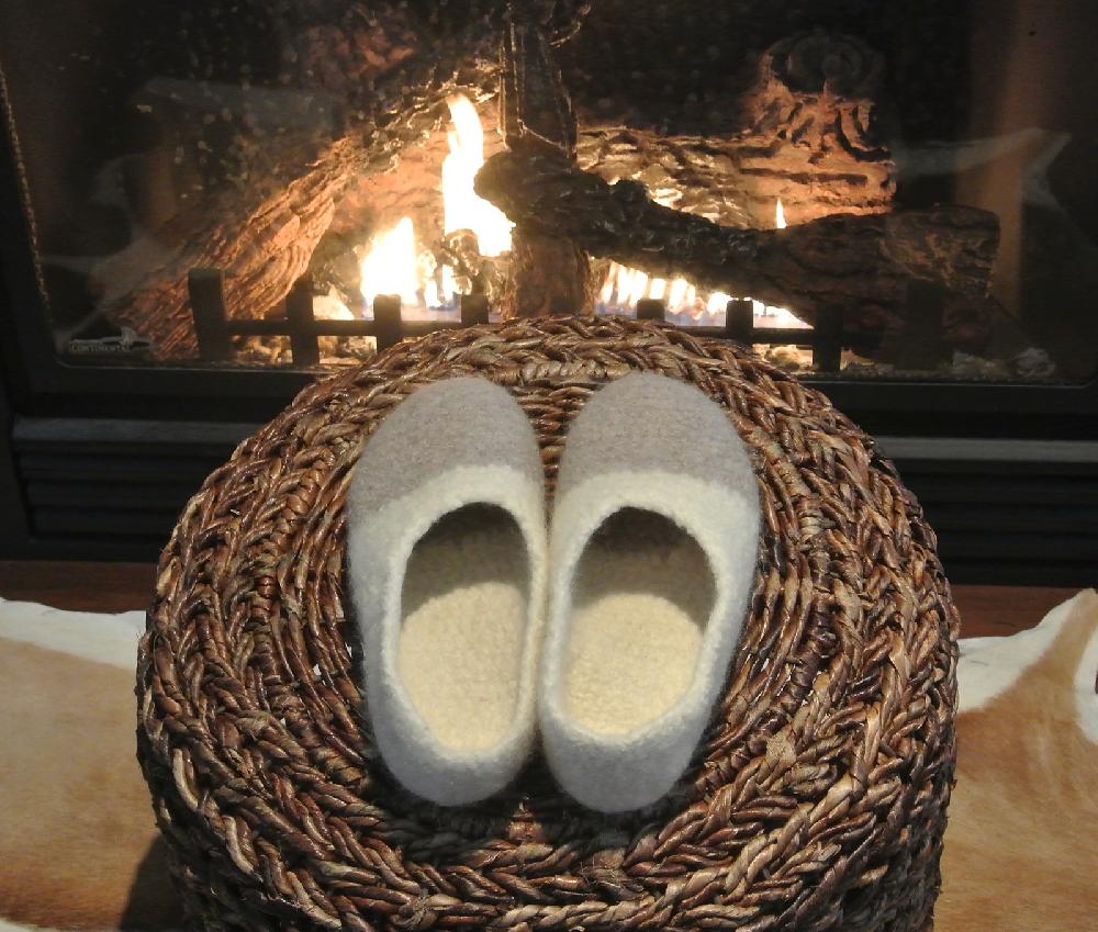 Warmest Wool Felted Slippers