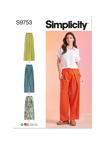 Simplicity Misses' Pants S9753 - Sewing Pattern
