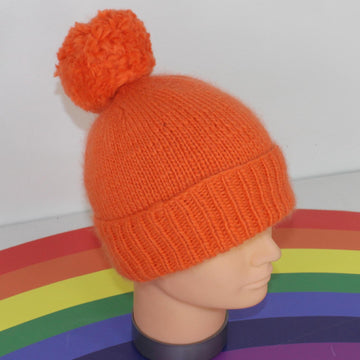 Toddler & Child Simple Aran Bobble Beanie Hat