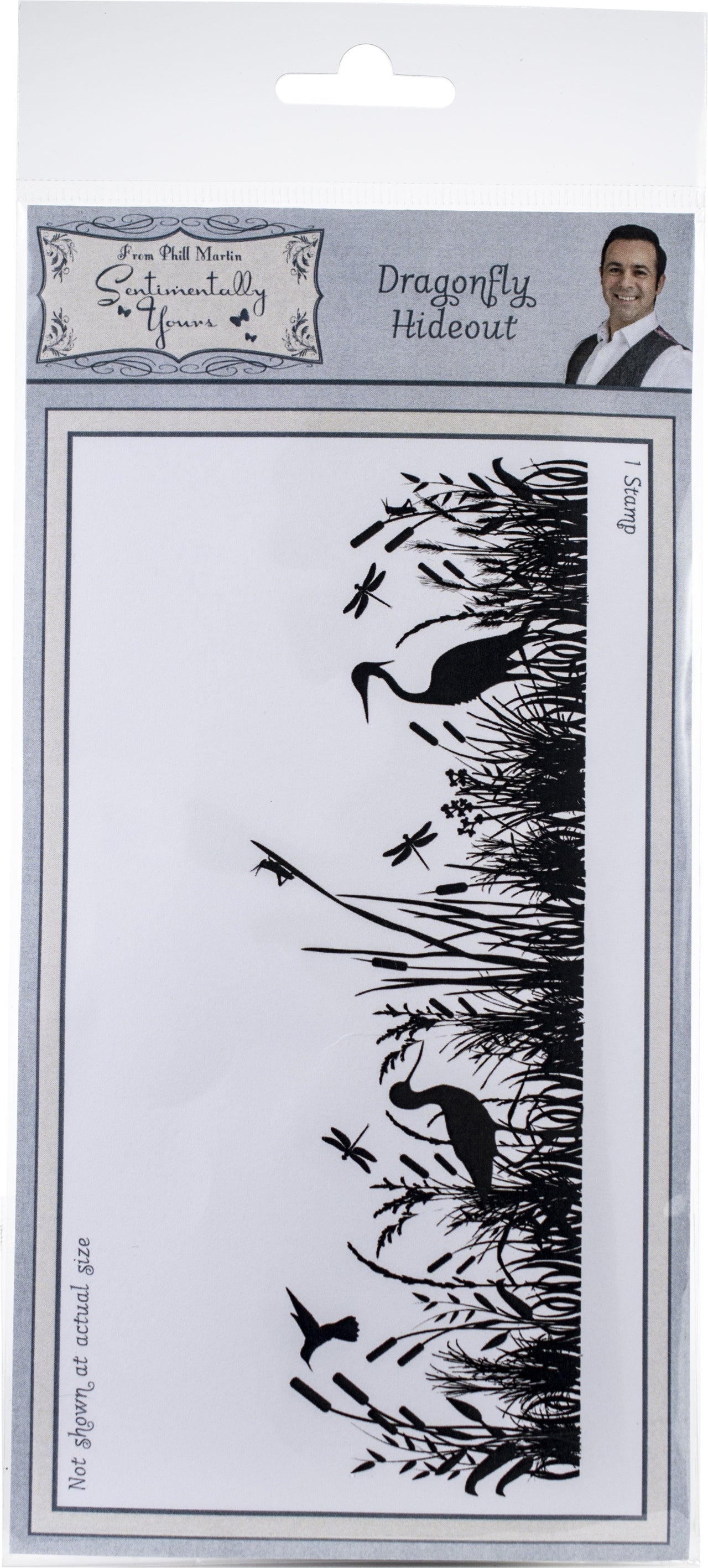 Creative Expressions Sentimentally Yours By Phill Martin Pre-Cut Rubber Stamp - Dragonfly Hideout