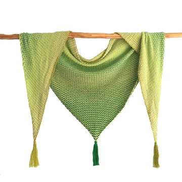 The ZIG in the ZAG shawl
