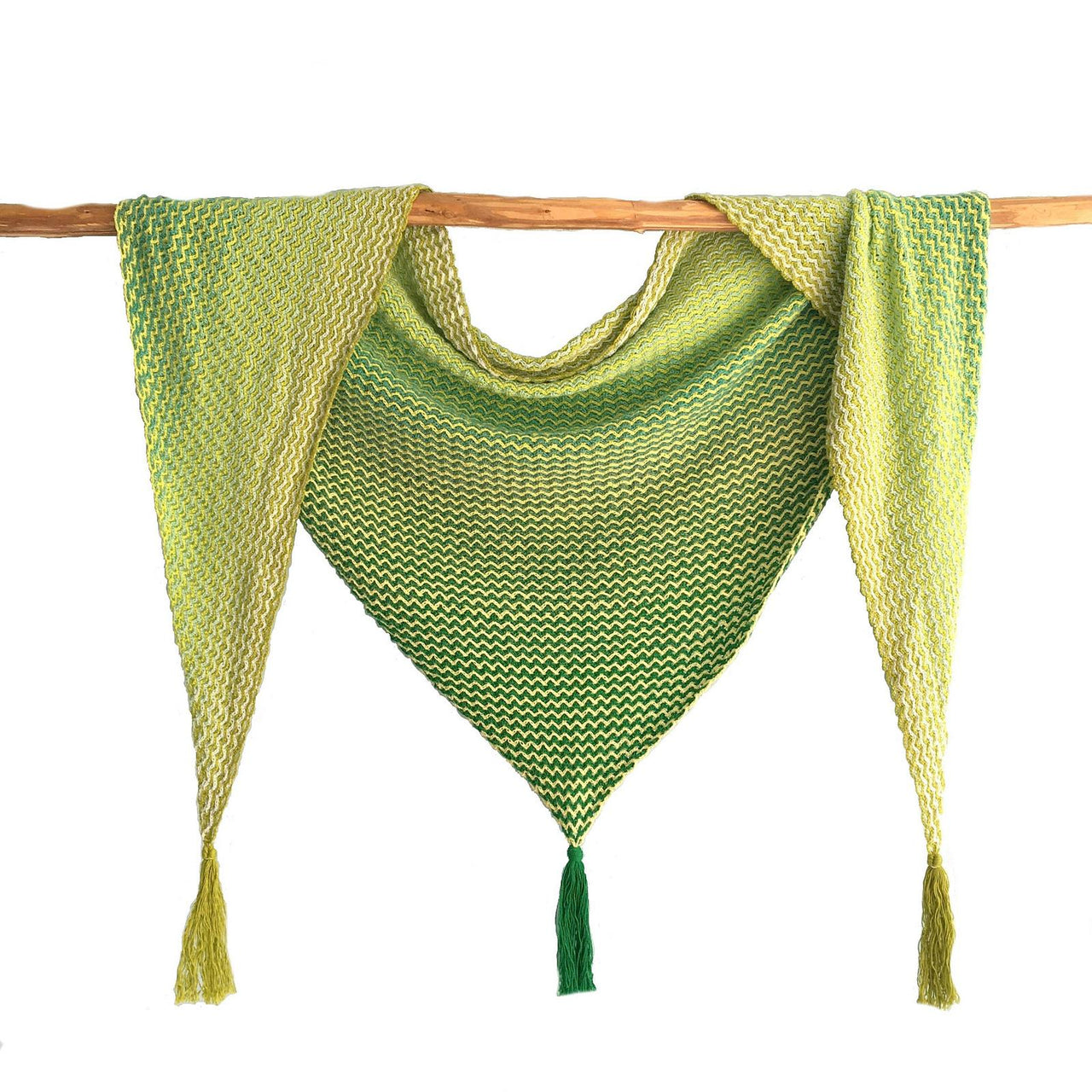 The ZIG in the ZAG shawl