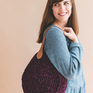 Velvet Circle Tote Bag