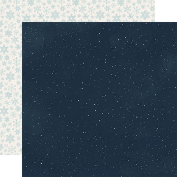 Echo Park Paper Snow Much Fun Double-Sided Cardstock 12"X12" 25/Pkg - Snowy Night