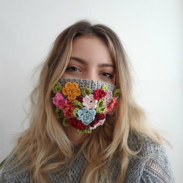 Boho Flower Mask