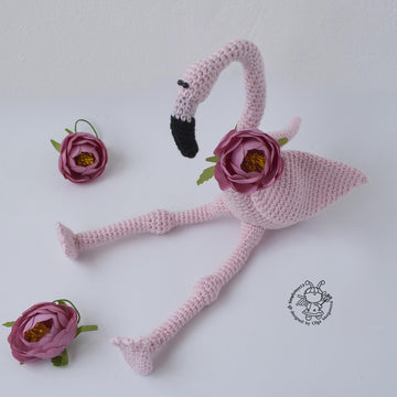 Small pink flamingo