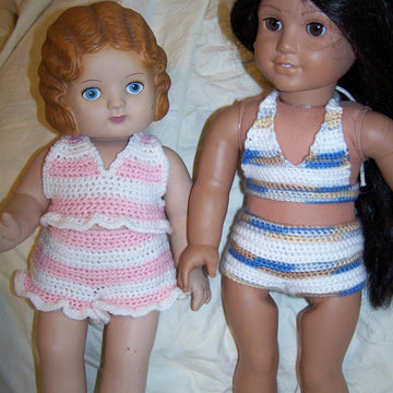 Tankini Swimsuit For American Girl / 18 inch Doll
