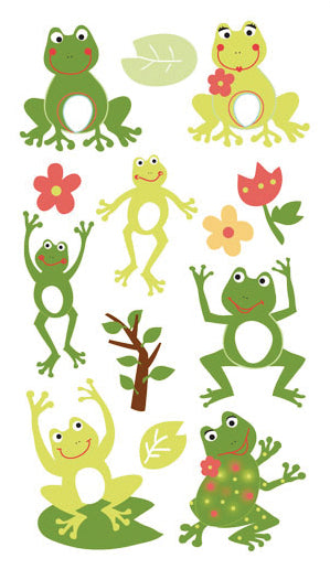 Sticko Stickers - Frog World Glitter