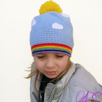 Cappello Arcobaleno Modello per Uncinetto