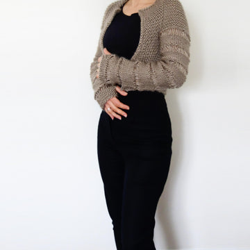 London Mist Cropped Cardi
