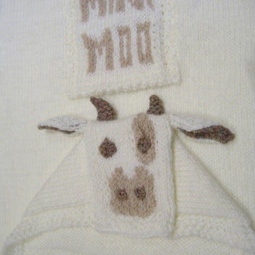Mini Moo Hooded Baby Car Seat Blanket