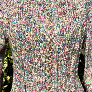 Touch of Lace & Rib Raglan Sweater