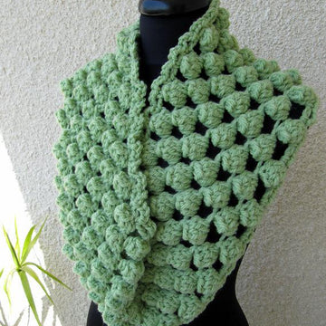 Chunky Scarf Crochet Popcorn Stitch