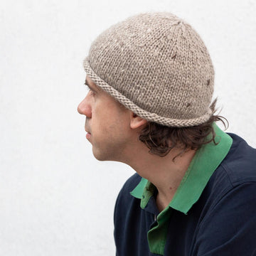 Knitting Pattern Rolled Brim Beanie