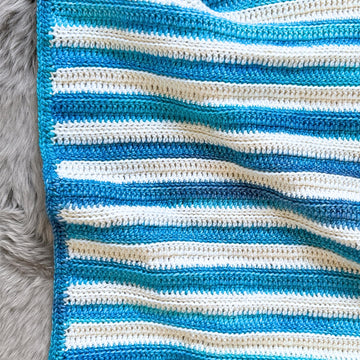 Layered Lines Baby Blanket