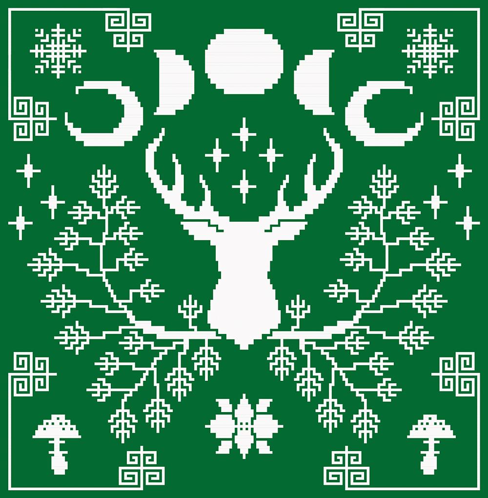 Winter Solstice Magic - overlay mosaic blanket