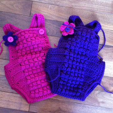 Puff Stitch Romper