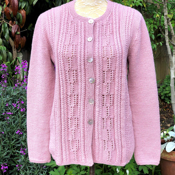 Eyelet Patterned Cardigan