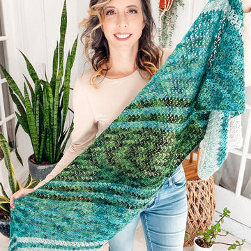 On The Bias Suzette Shawl