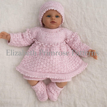 Little Ridges Angel Top Set Knitting Pattern P57 | Dolls Clothes | Elizabeth Primrose Patterns