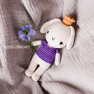 TUTORIEL CROCHET MOLLY en Français de Zess - patron lapin princesse pdf amigurumi animal facile à suivre