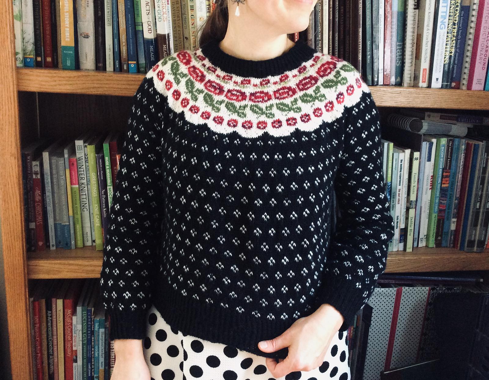 Rosemaaling Pullover