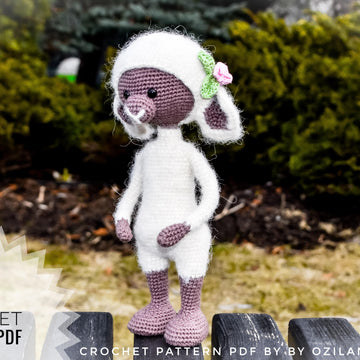 Crochet Pattern: Rosy the lamb toy