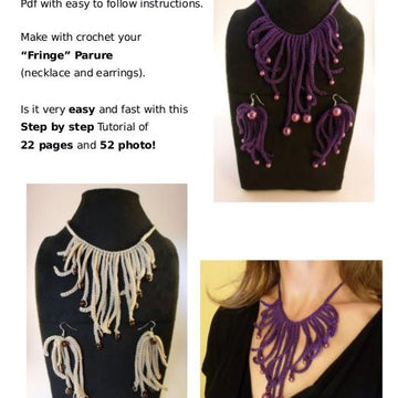 Fringe Parure: Necklace and Earrings