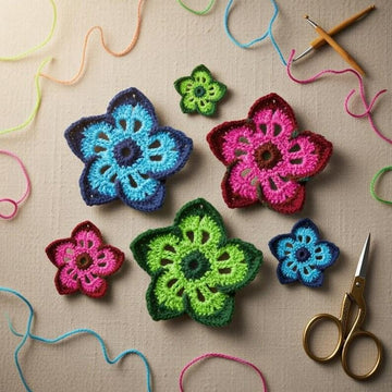 A crochet flower