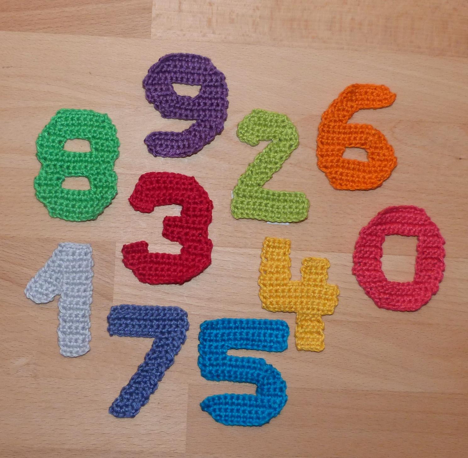 Numbers crochet pattern