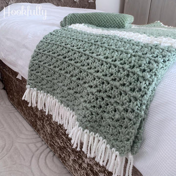 Cozy V-Stitch Blanket