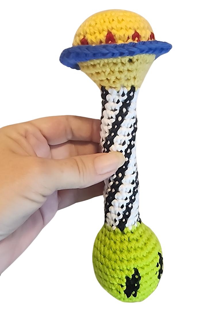 Space Alien Baby Rattle
