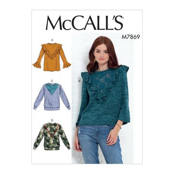 McCall's Misses' Tops M7869 - Sewing Pattern