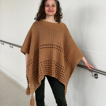 Crochet Poncho Pattern: Sew Easy Two-Rectangle Poncho