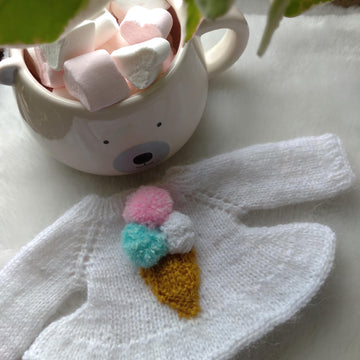 Doll Knitting Pattern - Knitted Doll Marshmallow