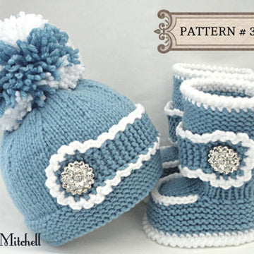 Baby Boy Set Knitted Baby Hat Baby Shoes