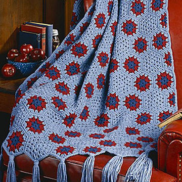 American Hexagon Afghan
