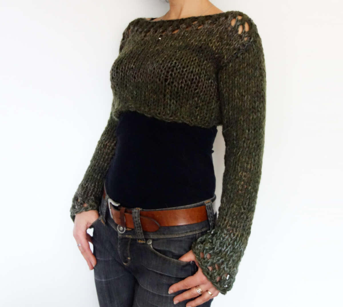 Woodland Cropped Sweater