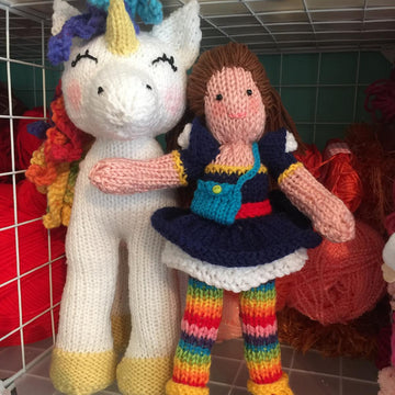Rainbow star doll