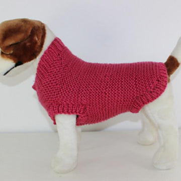 Chunky Garter Stitch Dog Coat