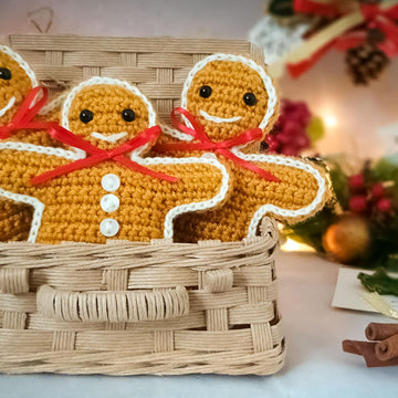 Crochet Gingerbread Man Decoration