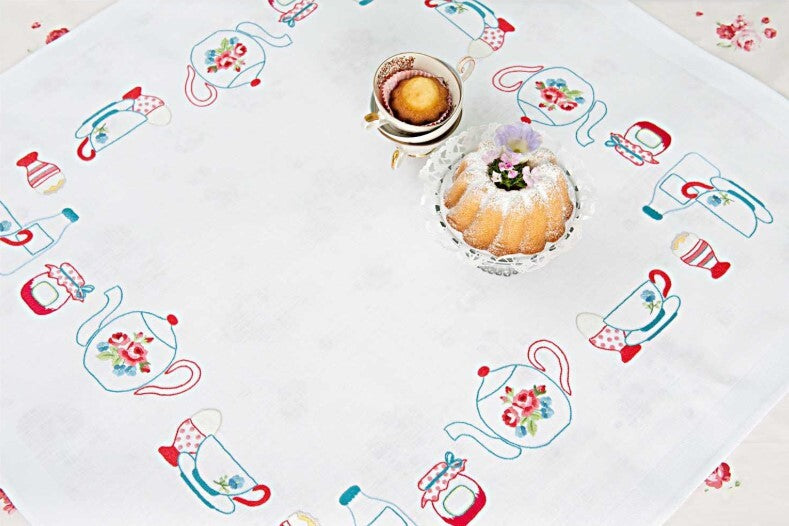 Rico Breakfast 90 x 90cm Printed Embroidery Kit - 90 x 90cm