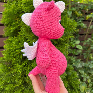 Pink Dragon With Beautiful Wings