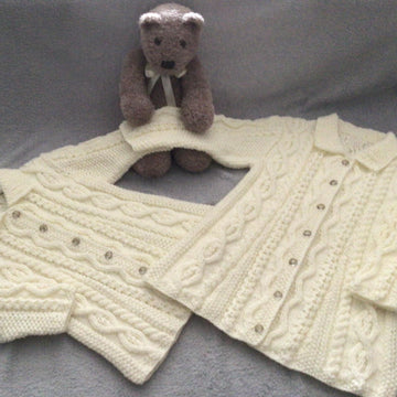 Kieran & Aria Aran Coat Sets