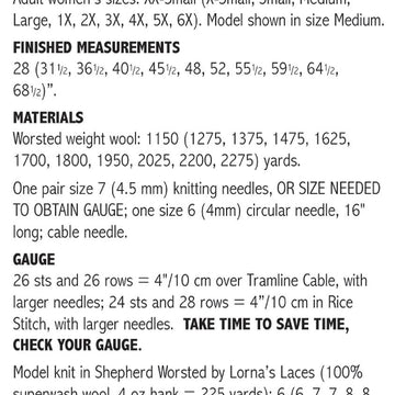 Tramline Cable Pullover #155