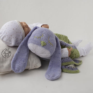 Bunny Toy Baby Lace Blanket